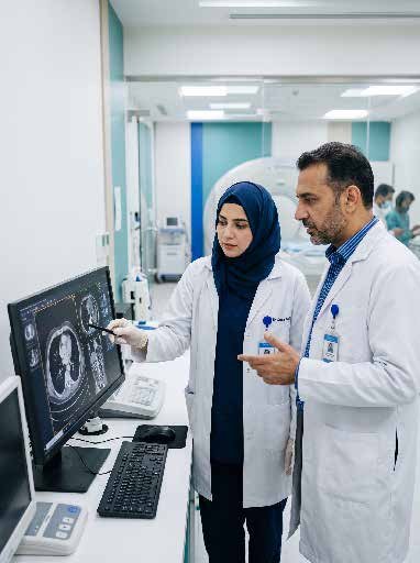 Cancer Care department at IBN E SEENA Hospital